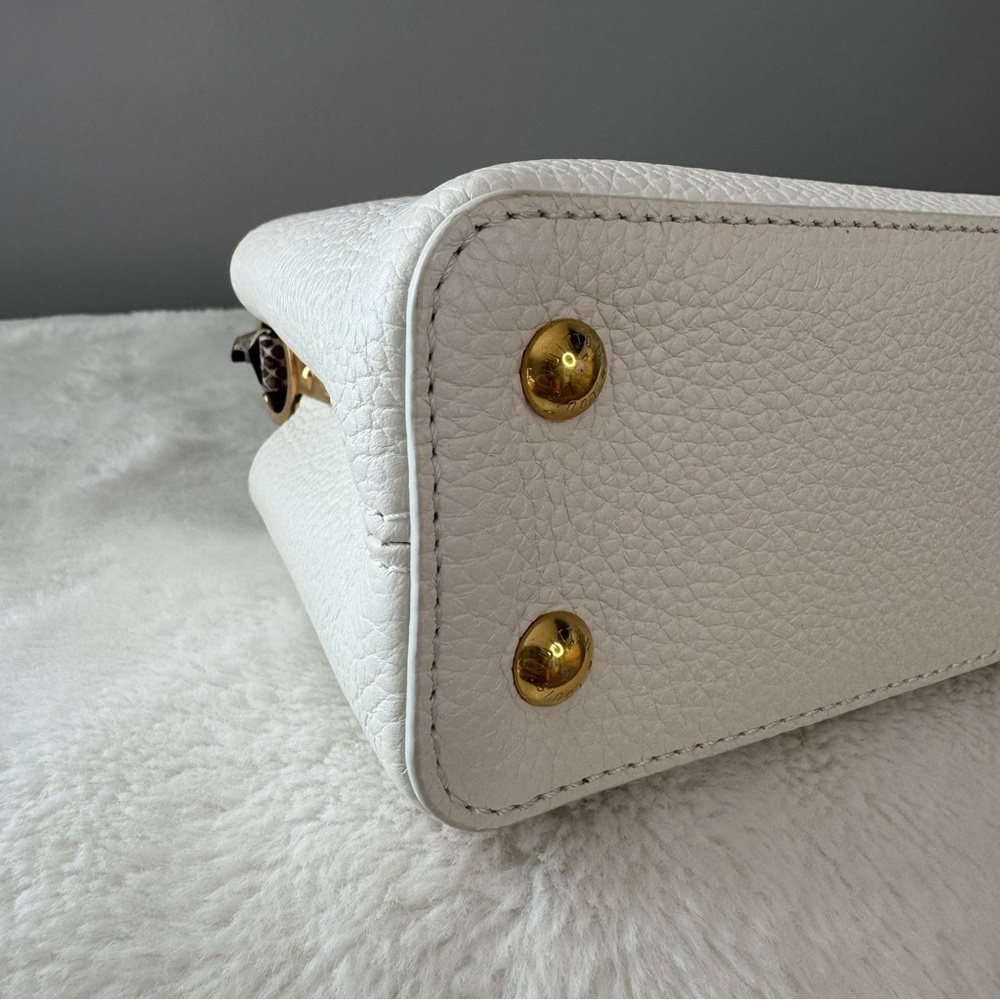 Louis Vuitton Taurillon & Python Leather Capucines Mini Handbag - Picture 9 of 16